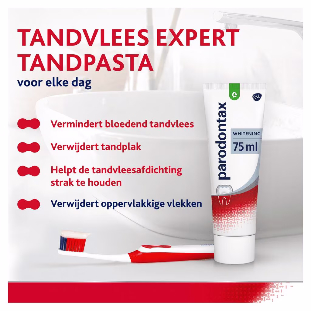 Parodontax Tandpasta 75 ml.	Whitening