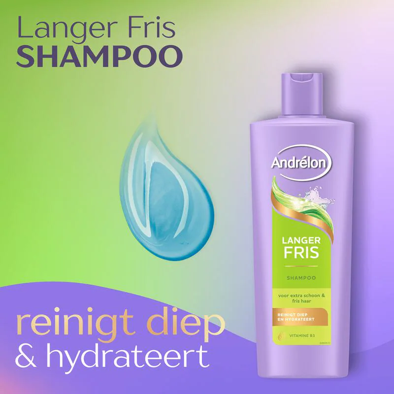 Andrelon Shampoo 400 ml.(Nieuw)	Langer Fris