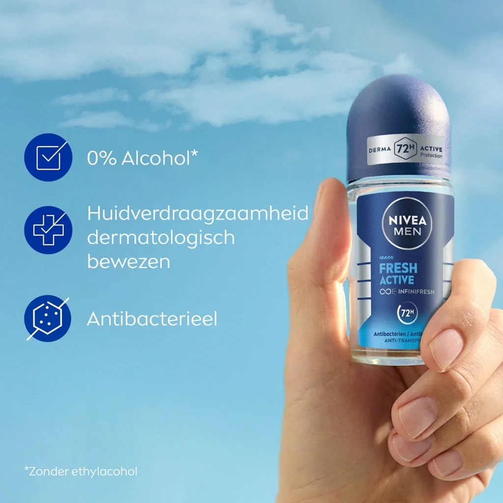 NIVEA Roll-On 50 ml For Men – Fresh Active