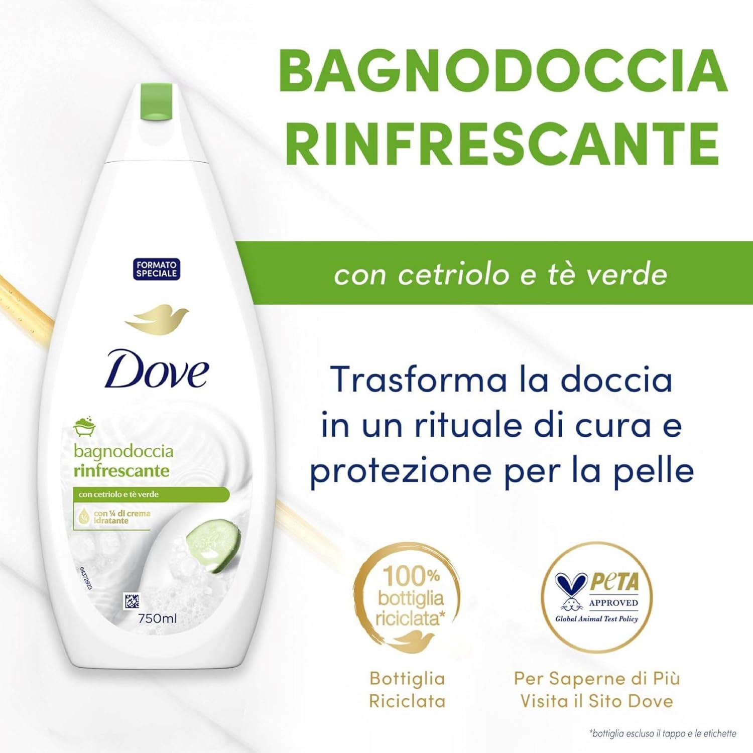 Dove Verfrissende Douchecrème – 750 ml