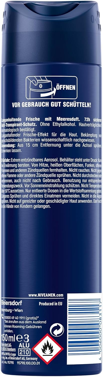Nivea Deospray 150 ml. MEN	Ultra Charge