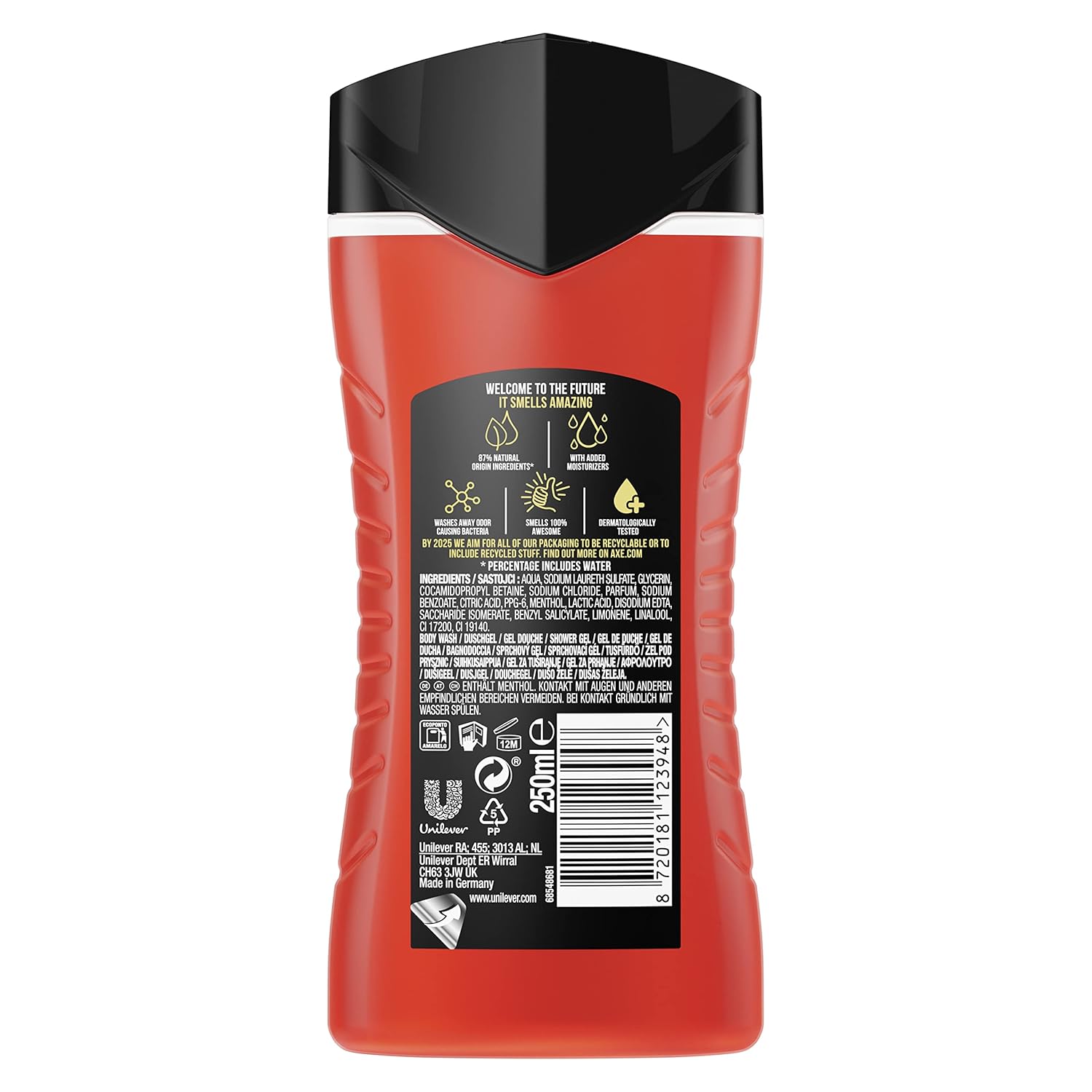 AXE Shower 250 ml.	Recharge