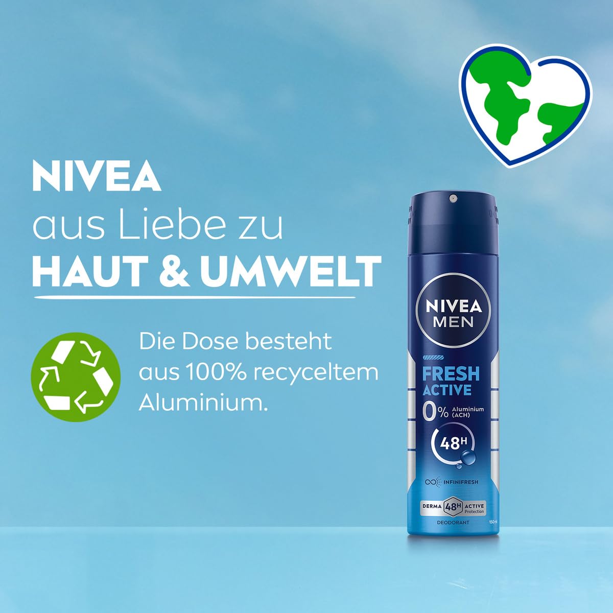 Nivea Deospray 200 ml. MEN	Fresh Active