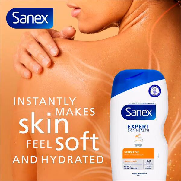 Sanex Shower 400ml.	Expert Sensitive