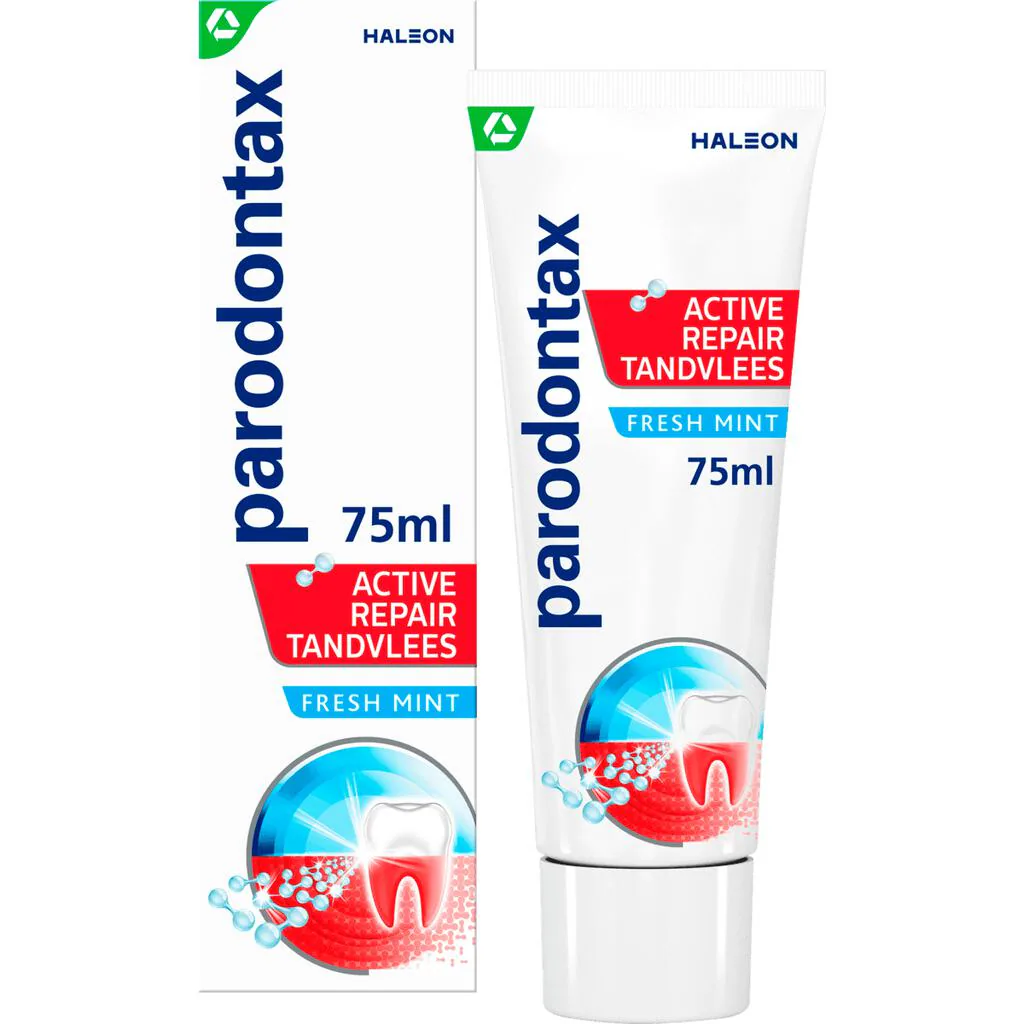 Parodontax Tandpasta 75 ml.	Active Repair Tandvlees Fresh Mint