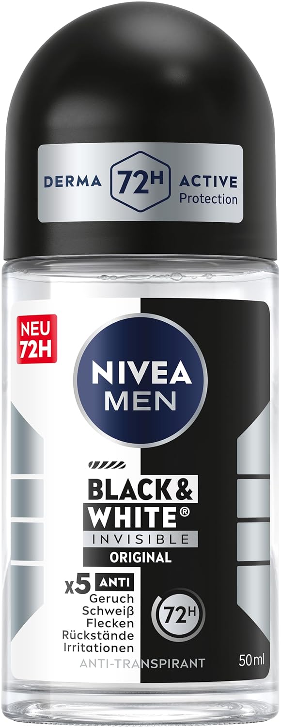 Nivea Roll-On 50 ml. For Men	Invisible Black & White Power