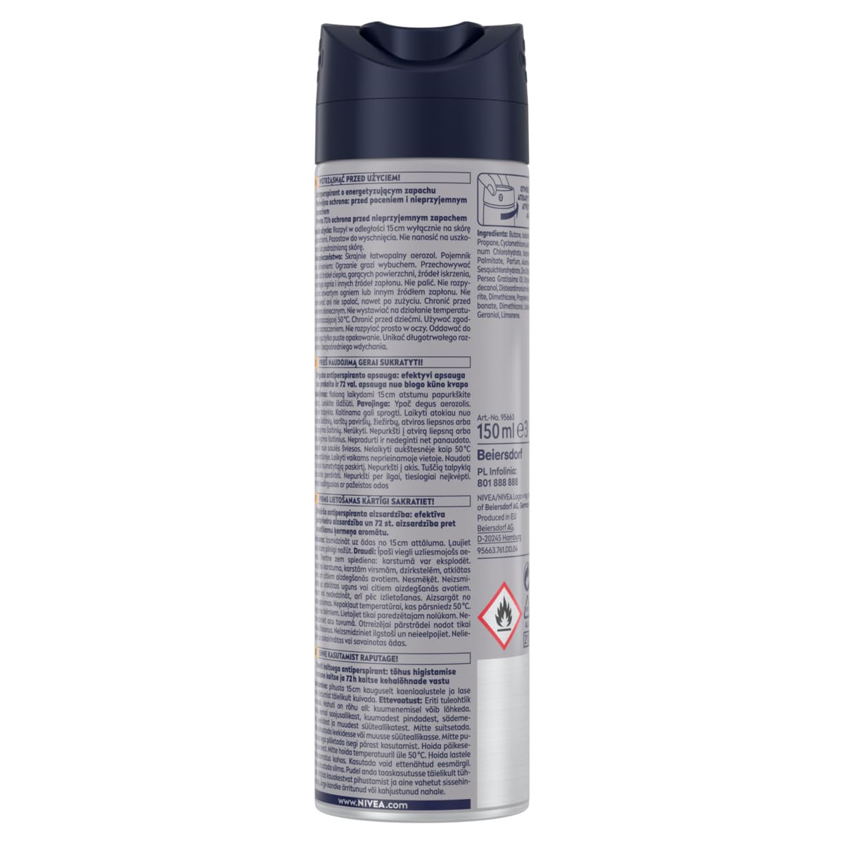 Nivea Deospray 150 ml. MEN	Active Energy