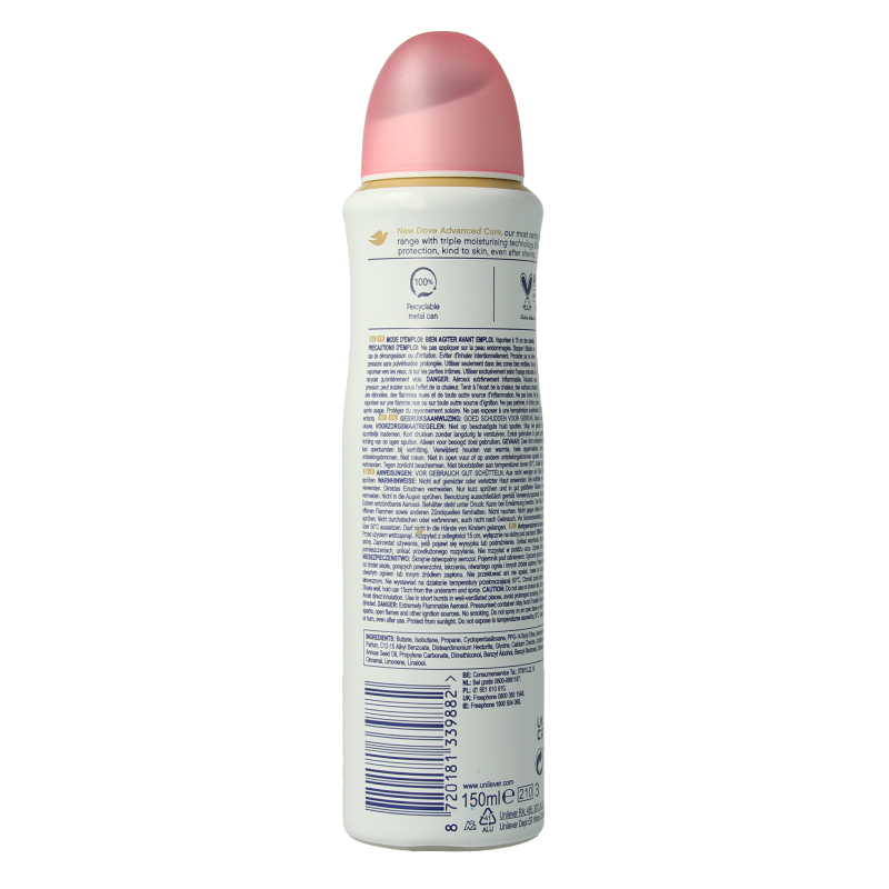 Dove Deospray 150 ml.	Invisible Care