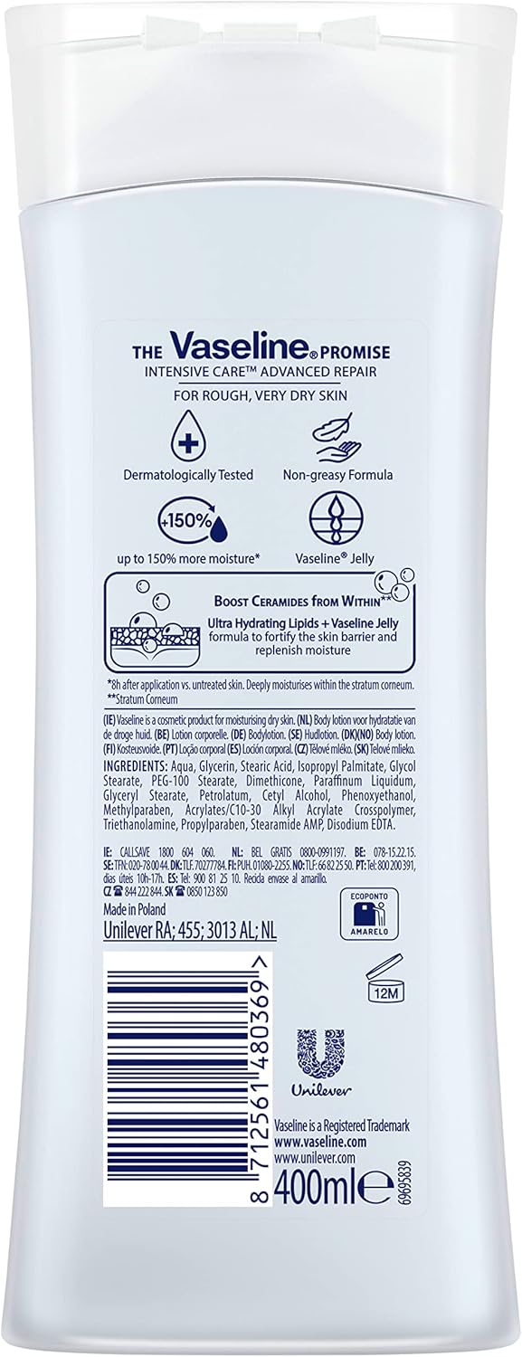 Vaseline Lotion 400 ml.	Advanced Repair