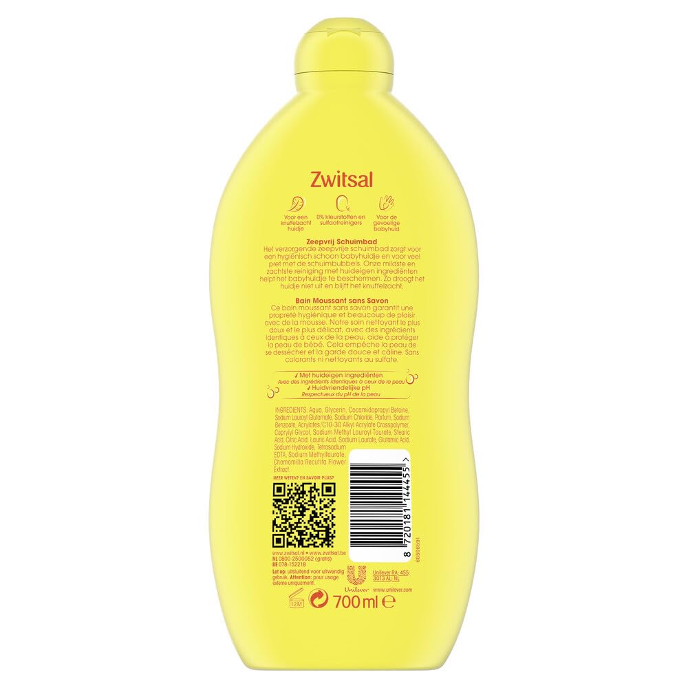 Zwitsal Zeepvrij Schuimbad 700ml