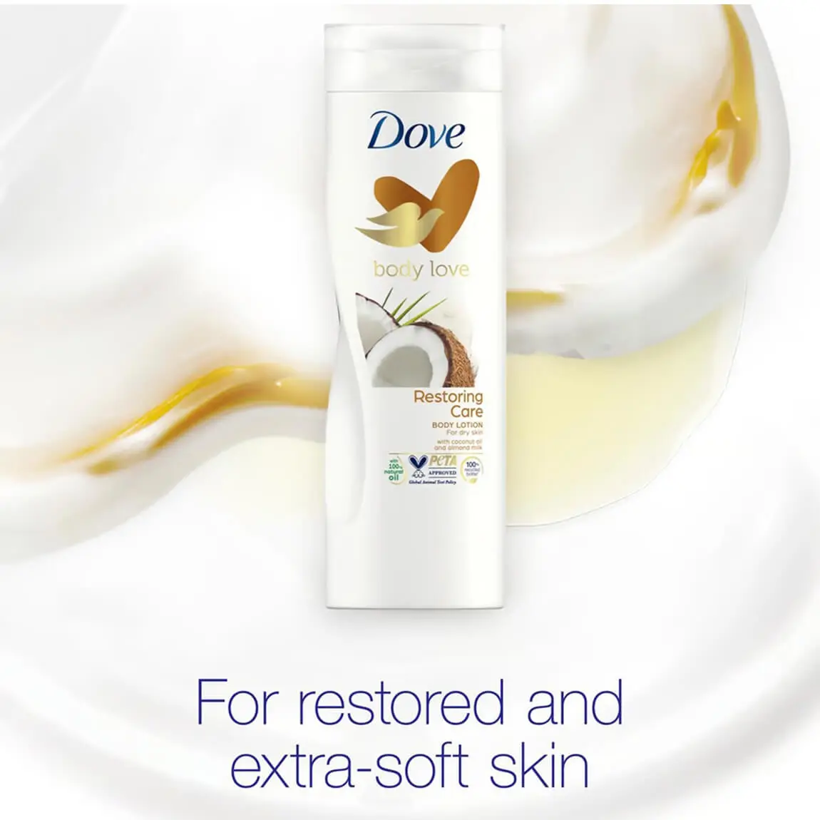 Dove Body Lotion 400 ml - Restoring Care (Kokos)