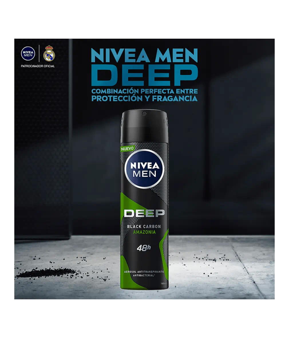 Nivea Deospray 150 ml. MEN	Deep Black Carbon Amazonia