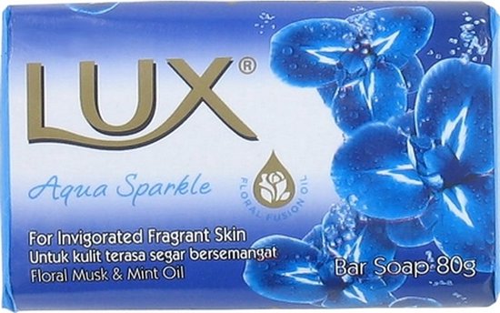 Lux Toiletzeep 80 gr.	Blauw (Aqua Sparkle)