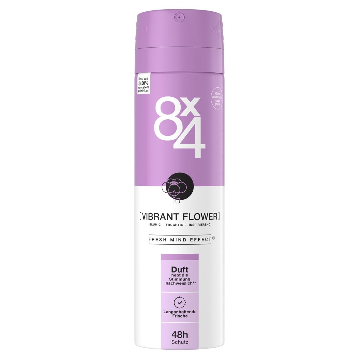 8x4 Deospray 150 ml.	Vibrant Flower
