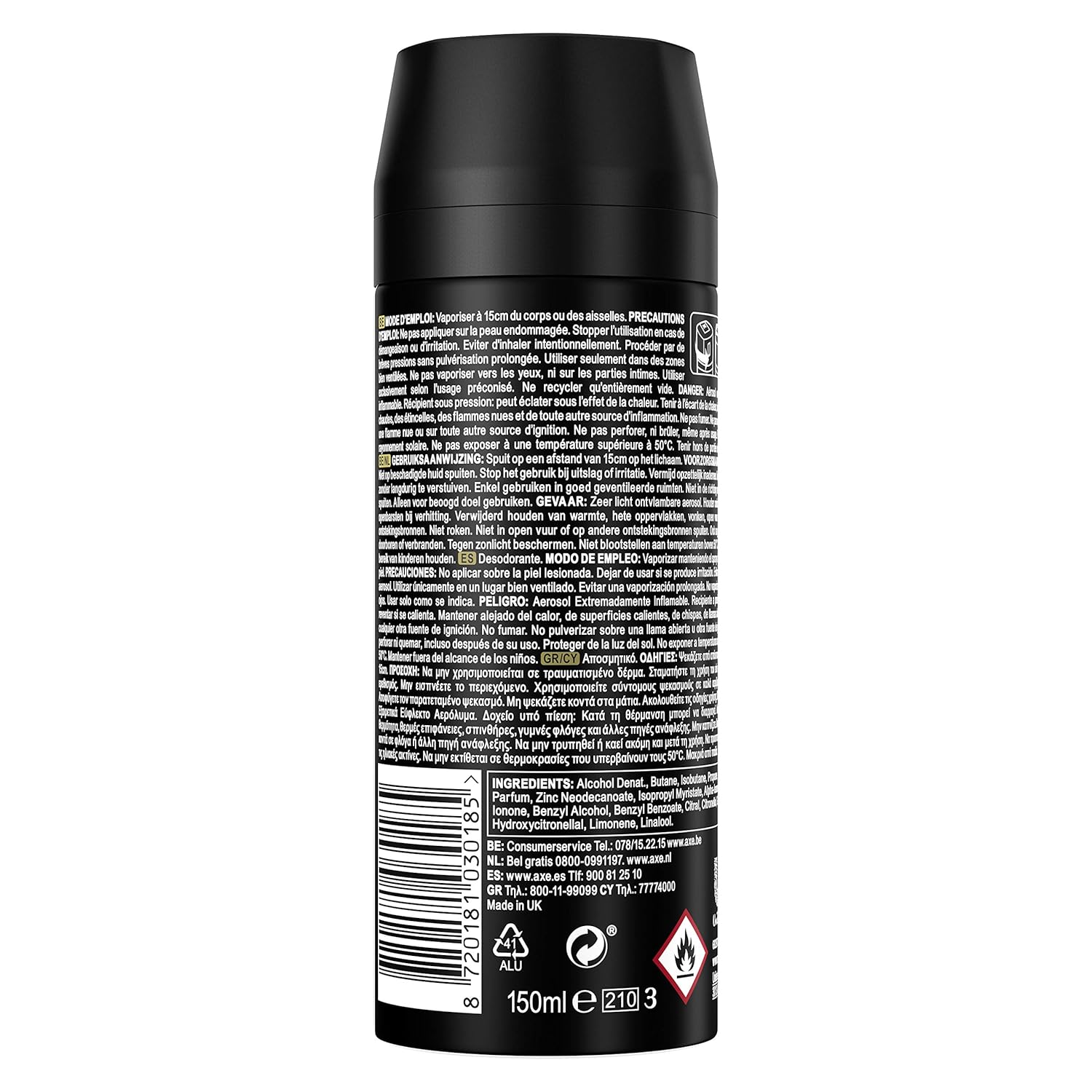 Axe Gold  Deodorant Body Spray 150 ML