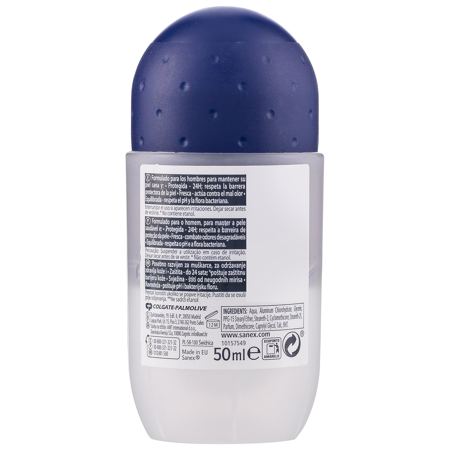Sanex Roller 50 ml.	For Men Sensitive