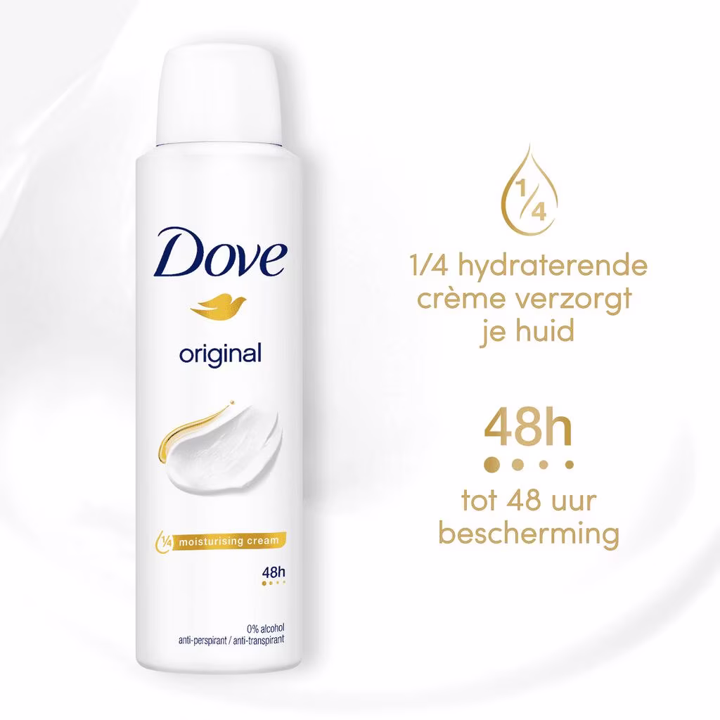 Dove Deospray 150 ml.	Original