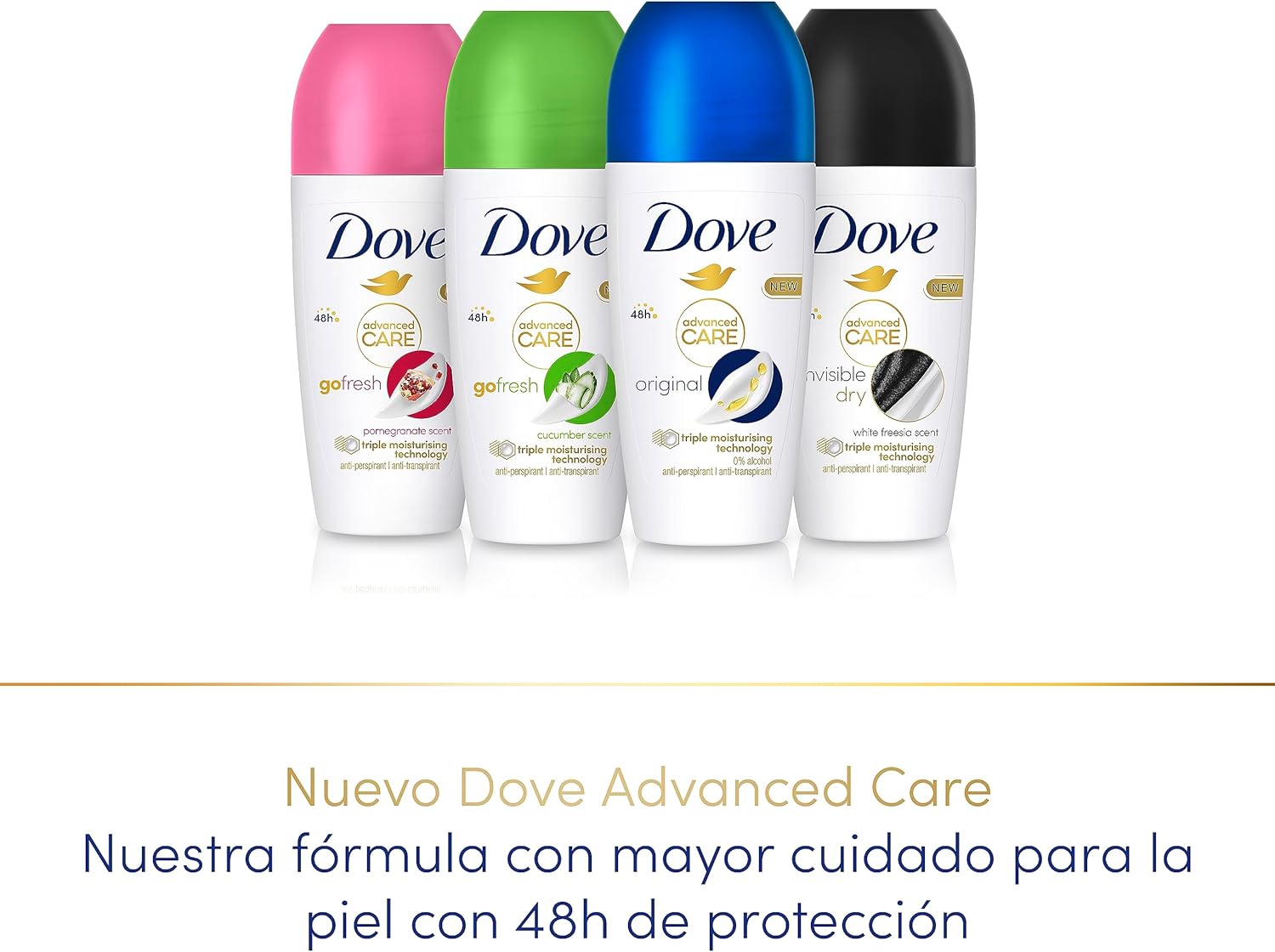Dove Roll-On 50 ml.(Nieuw)	Original 48h