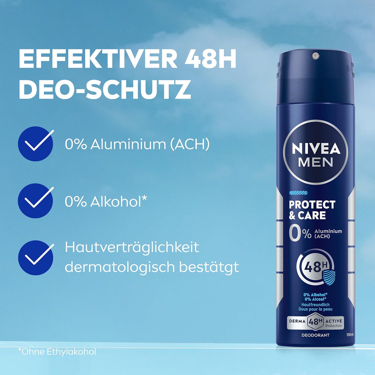 Nivea Deospray 150 ml. MEN	Protect & Care 48h