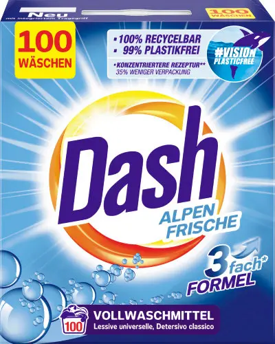 Dash Waspoeder – Alpine Fresh – Witgoed – 6 kg – 100 Wasbeurten