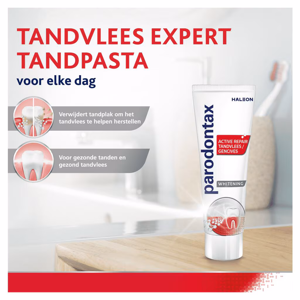 Parodontax Tandpasta 75 ml.	Active Repair Tandvlees Whitening