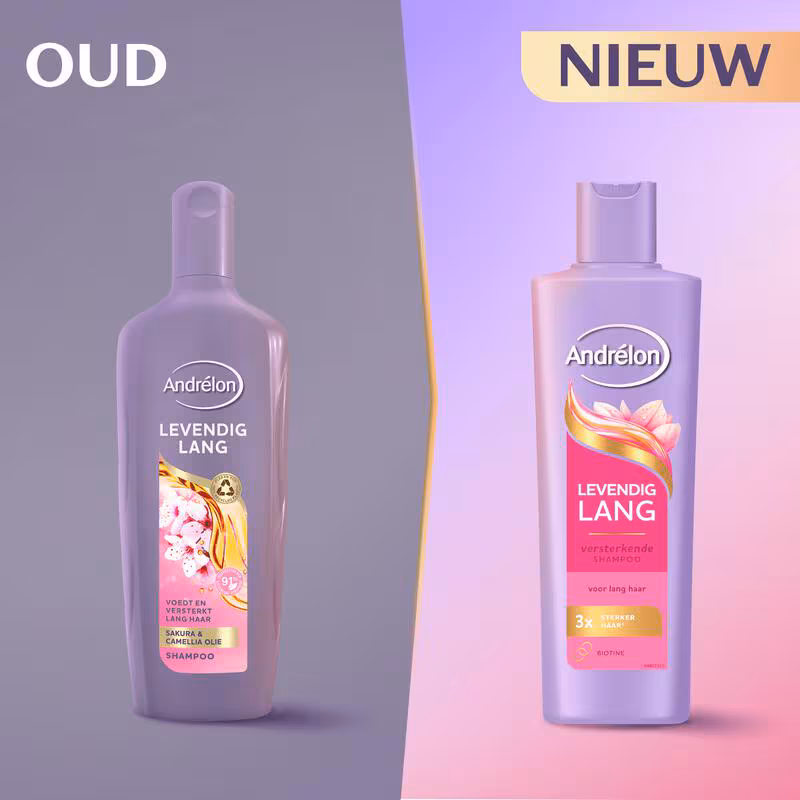 Andrelon Shampoo 250 ml.(Nieuw)	Levendig Lang