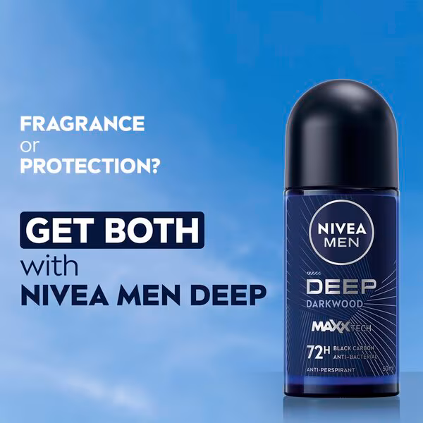 NIVEA Roll-On 50 ml For Men – Deep Beat