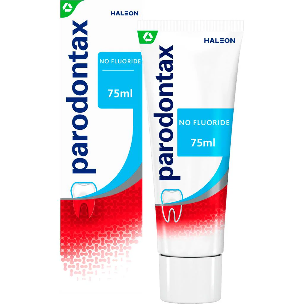 Parodontax Tandpasta 75ml.	Fluoridevrij
