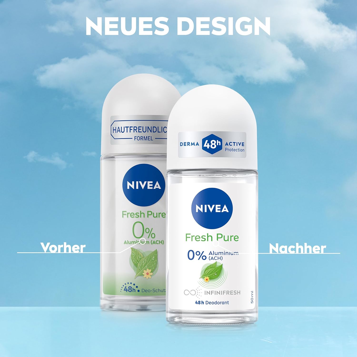Nivea Roll-On 50 ml.	Fresh Pure 0%