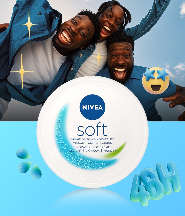Nivea Creme Soft 200 ml.	"Pot"