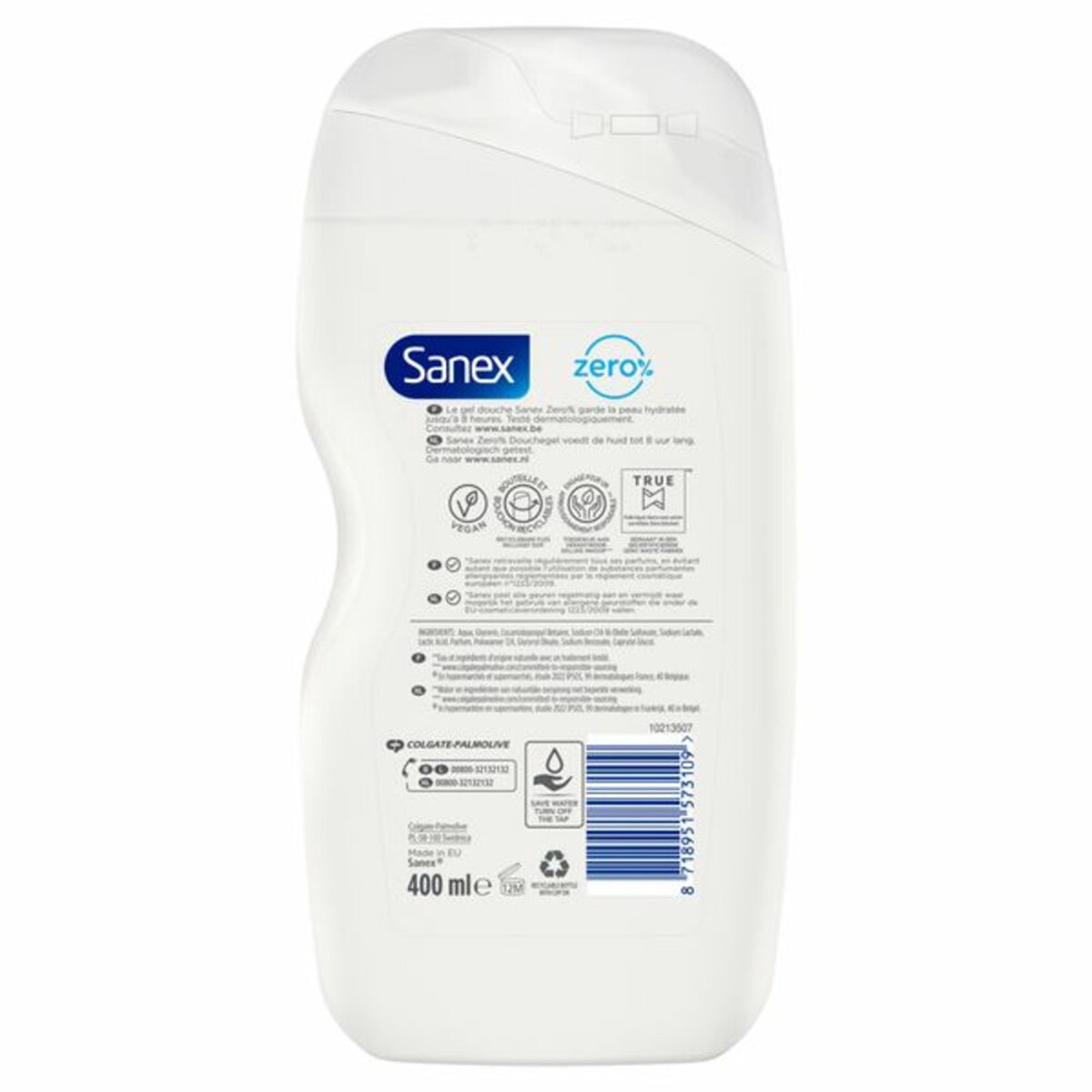 Sanex Shower 400ml.	Zero % Dry Skin