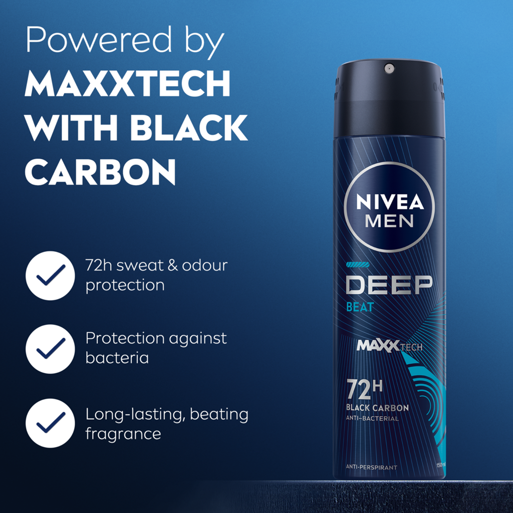 Nivea Deospray 150 ml. MEN	Deep Beat