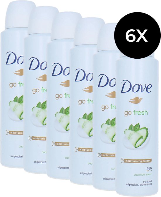 Dove Deospray 150 ml.	Go Fresh Cucumber (Groen)