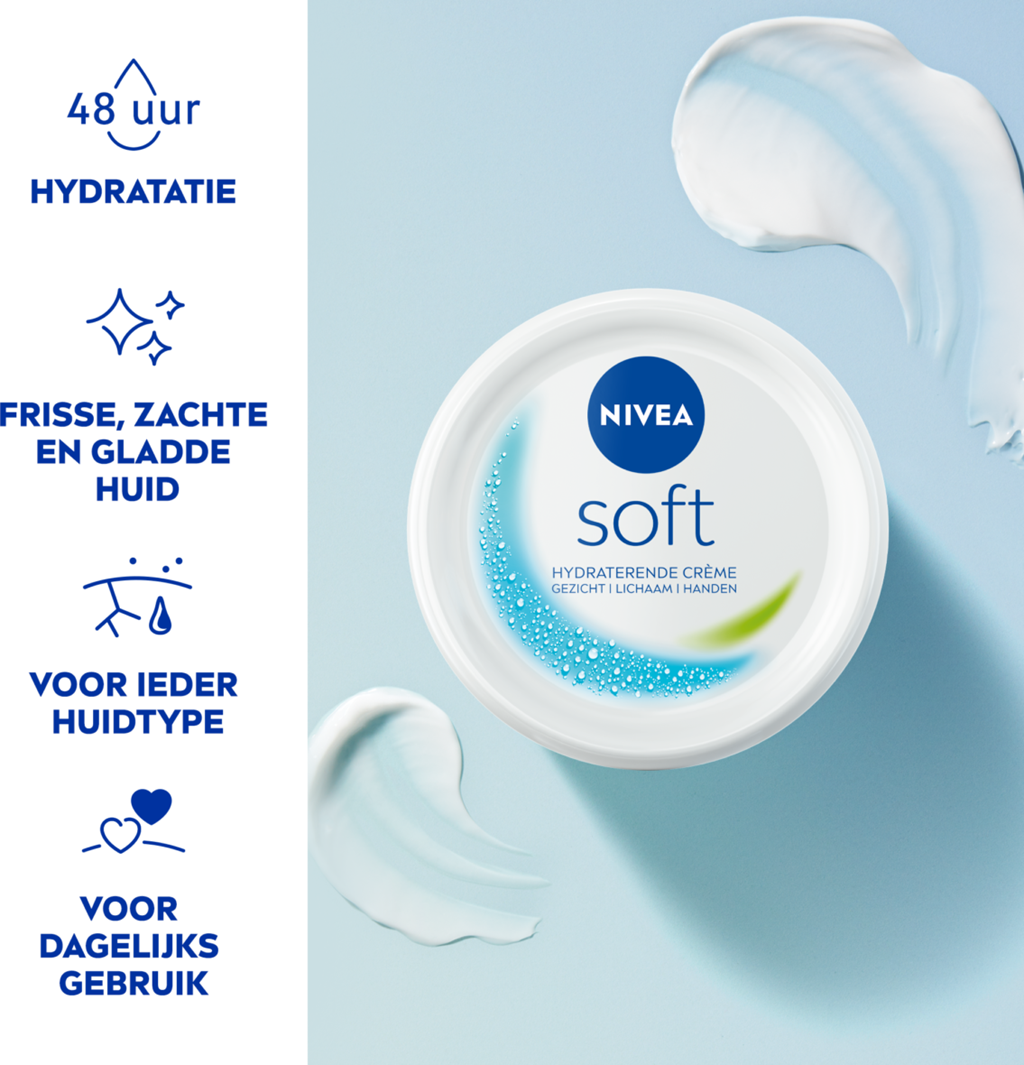 Nivea Crème Soft 300 ml – “Pot”