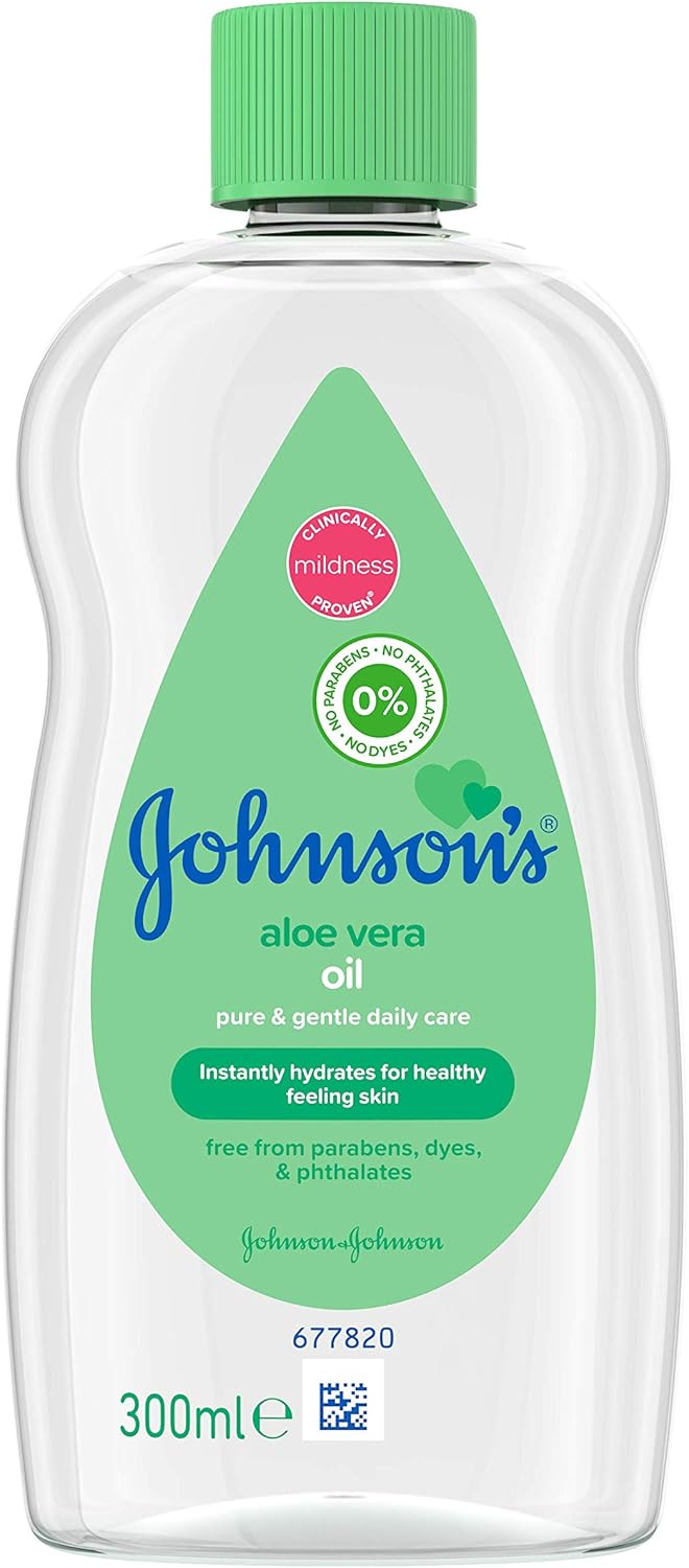 Johnson's Baby Olie 300 ml. Groen (Aloe Vera)