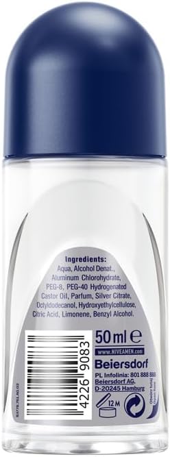 Nivea Roll-On 50 ml. For Men	Silver Protect
