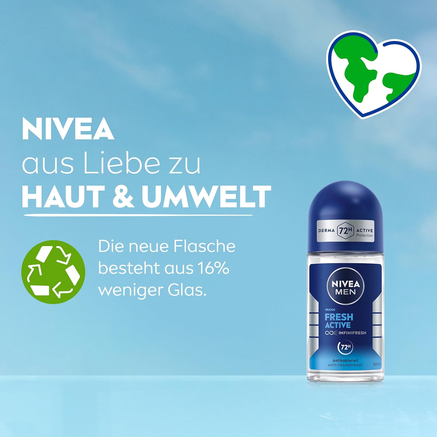 Nivea Roll-On 50 ml. For Men	Fresh Active