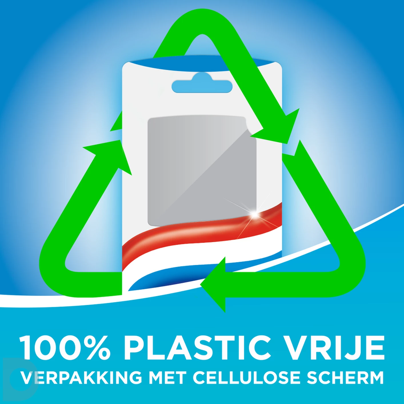 Aquafresh Clean Control Tandenborstel Soft - 100% plasticvrije verpakking 1ST