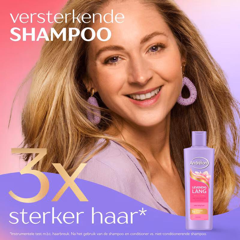 Andrelon Shampoo 250 ml.(Nieuw)	Levendig Lang