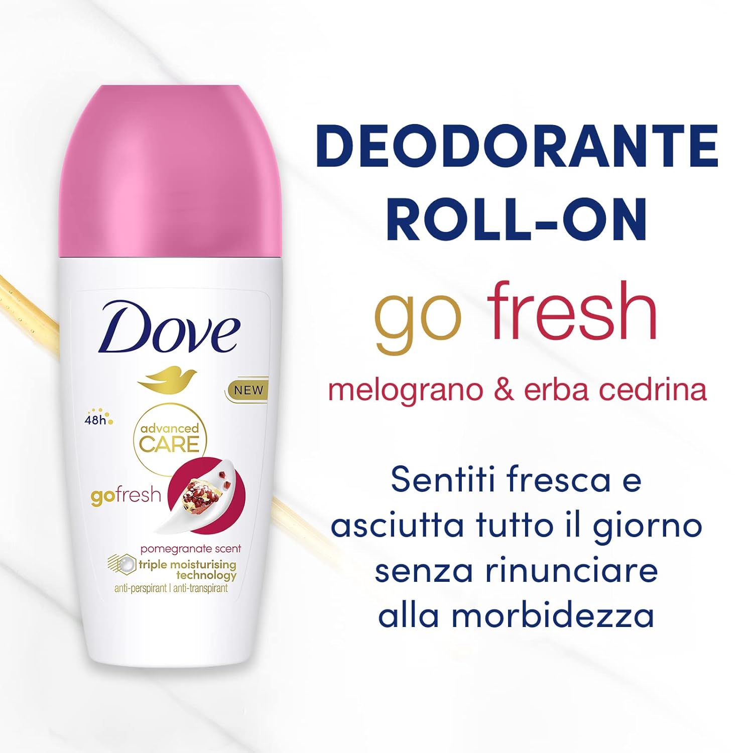 Dove Roll-On 50 ml.(Nieuw)	Go Fresh Granaatappel