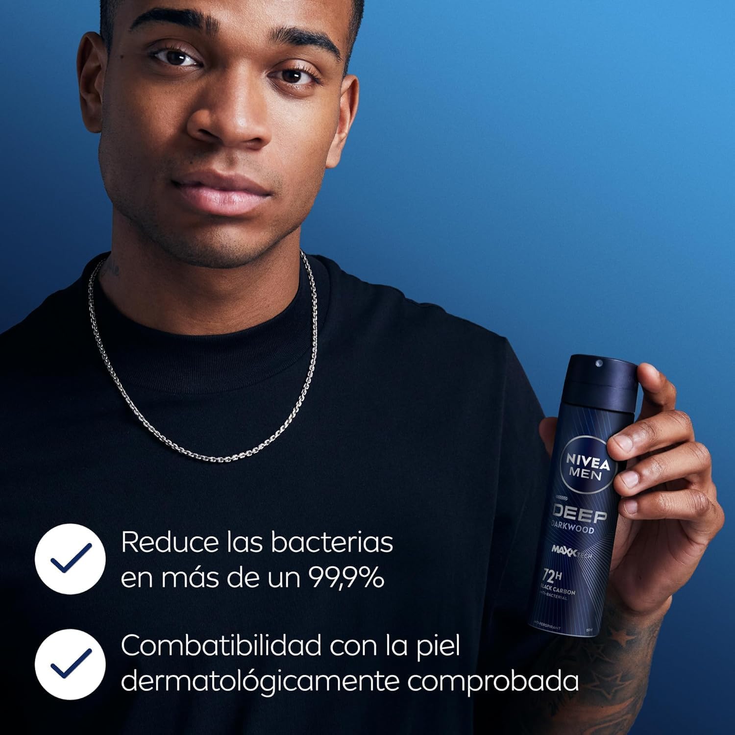 Nivea Deospray 150 ml. MEN	Deep Darkwood Black Carbon