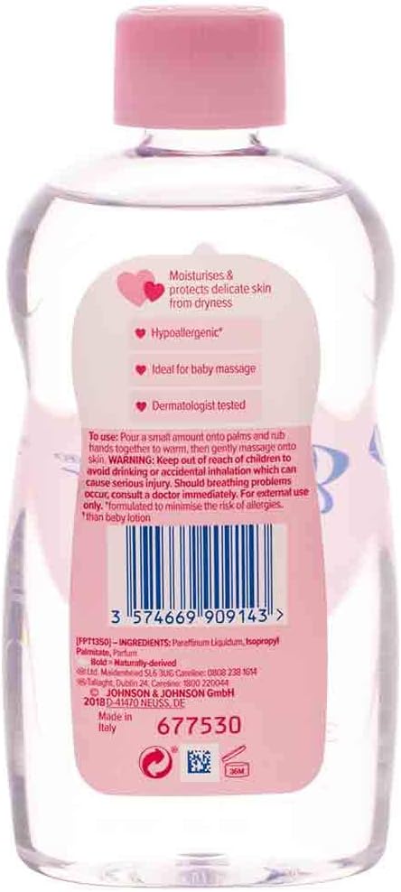 Johnson's Baby Olie 300 ml.	Roze