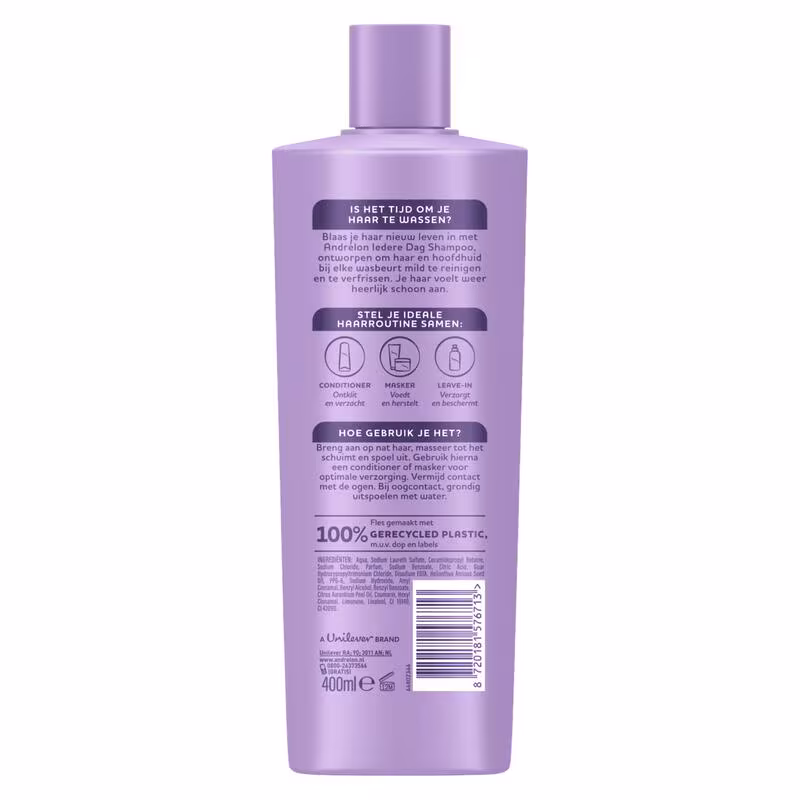 Andrelon Shampoo 400 ml.(Nieuw)	Iedere Dag