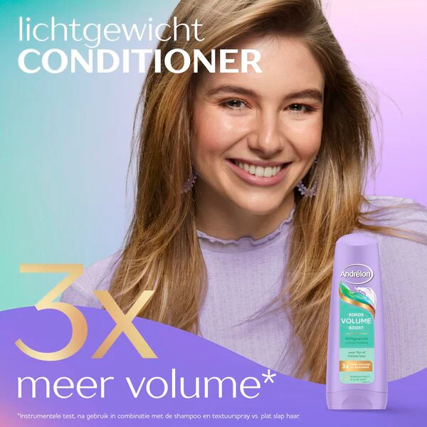 Andrelon Conditioner 200 ml.(Nieuw)	Kokos Volume Boost