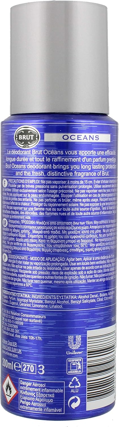 Brut Deospray 200 ml.	Oceans