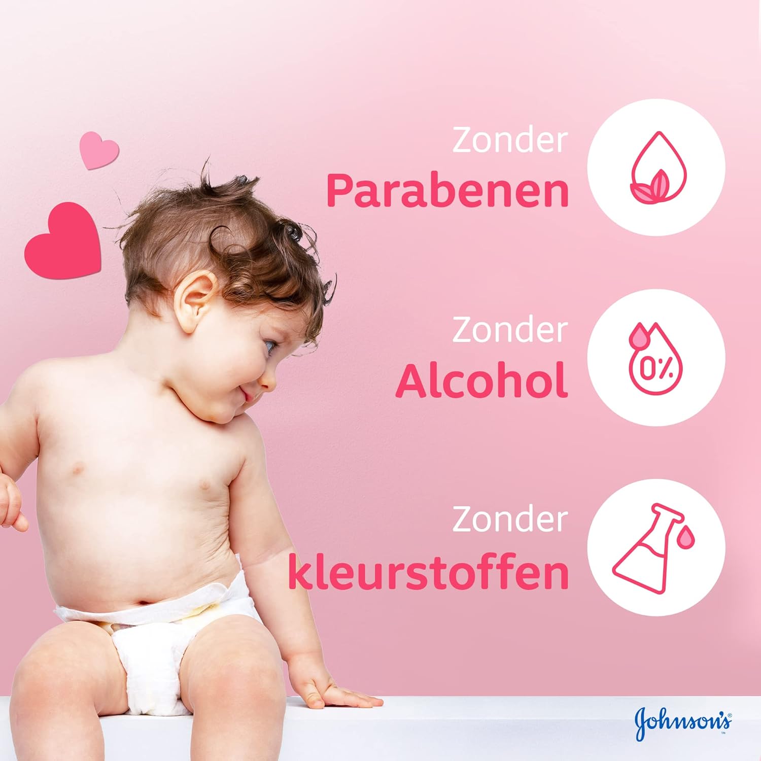 Johnson’s Baby Olie 500 ml – Roze