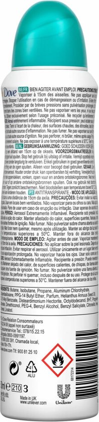 Dove Deospray 150 ml.	Pear & Aloe Vera