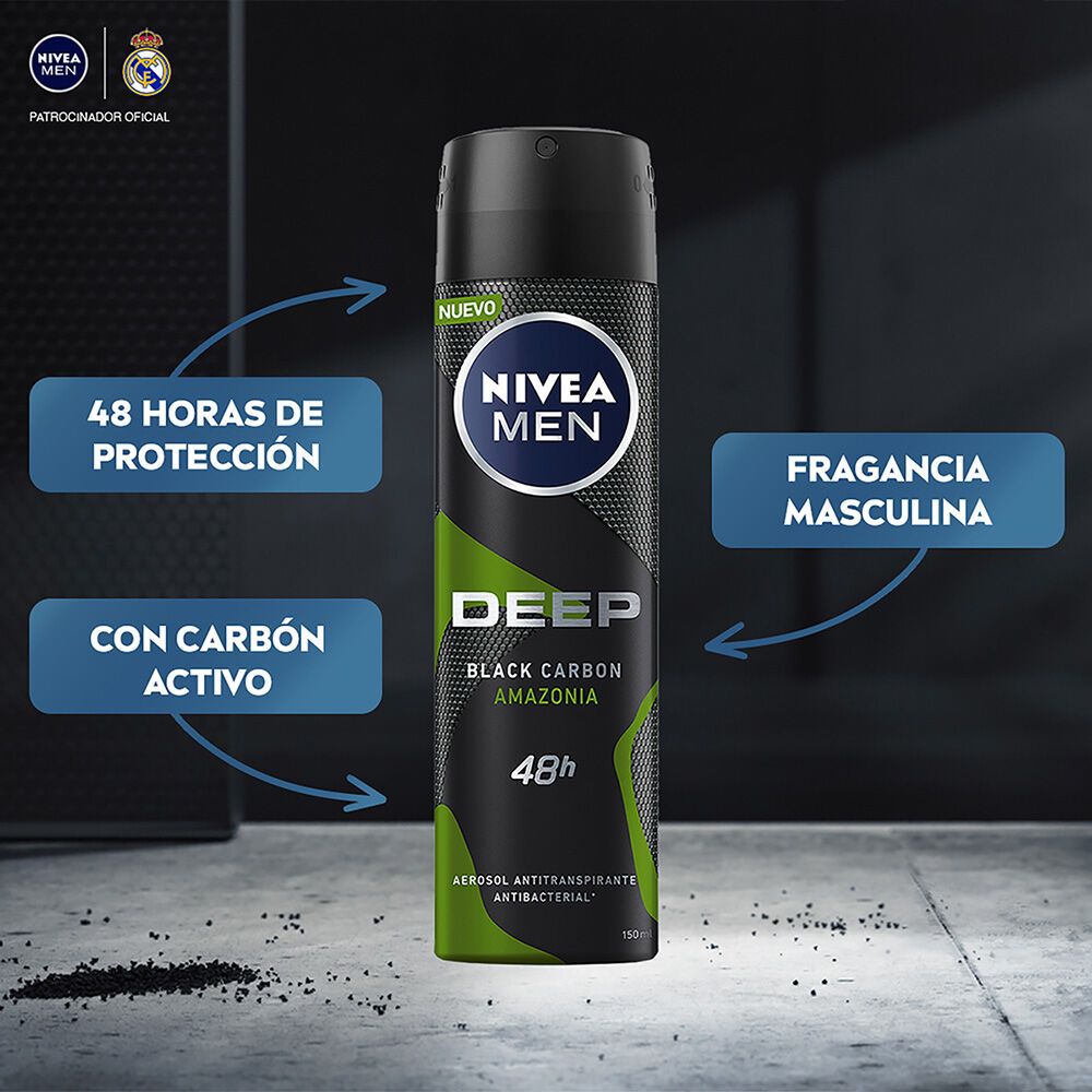 Nivea Deospray 150 ml. MEN	Deep Black Carbon Amazonia
