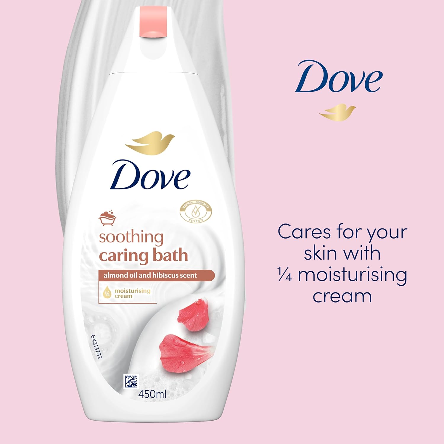 Dove Shower Gel Enveloping Pleasure With Almond Oil And Hibiscus 450 Ml