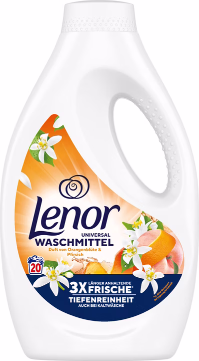 Lenor Universeel Wasmiddel Vloeibaar Sinaasappelbloesem & Perzik 1L